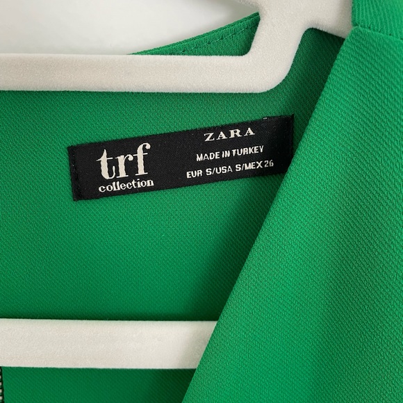 Green Zara mini dress, size small - Picture 2 of 3
